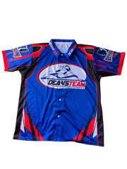 Dean's Team Racing 'On The Team' Button Up Pit Shirt